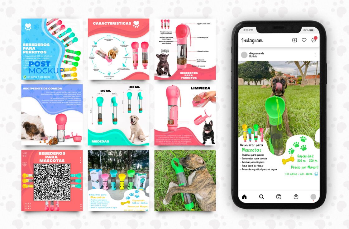 Diseño Gráfico – Bebederos para mascotas